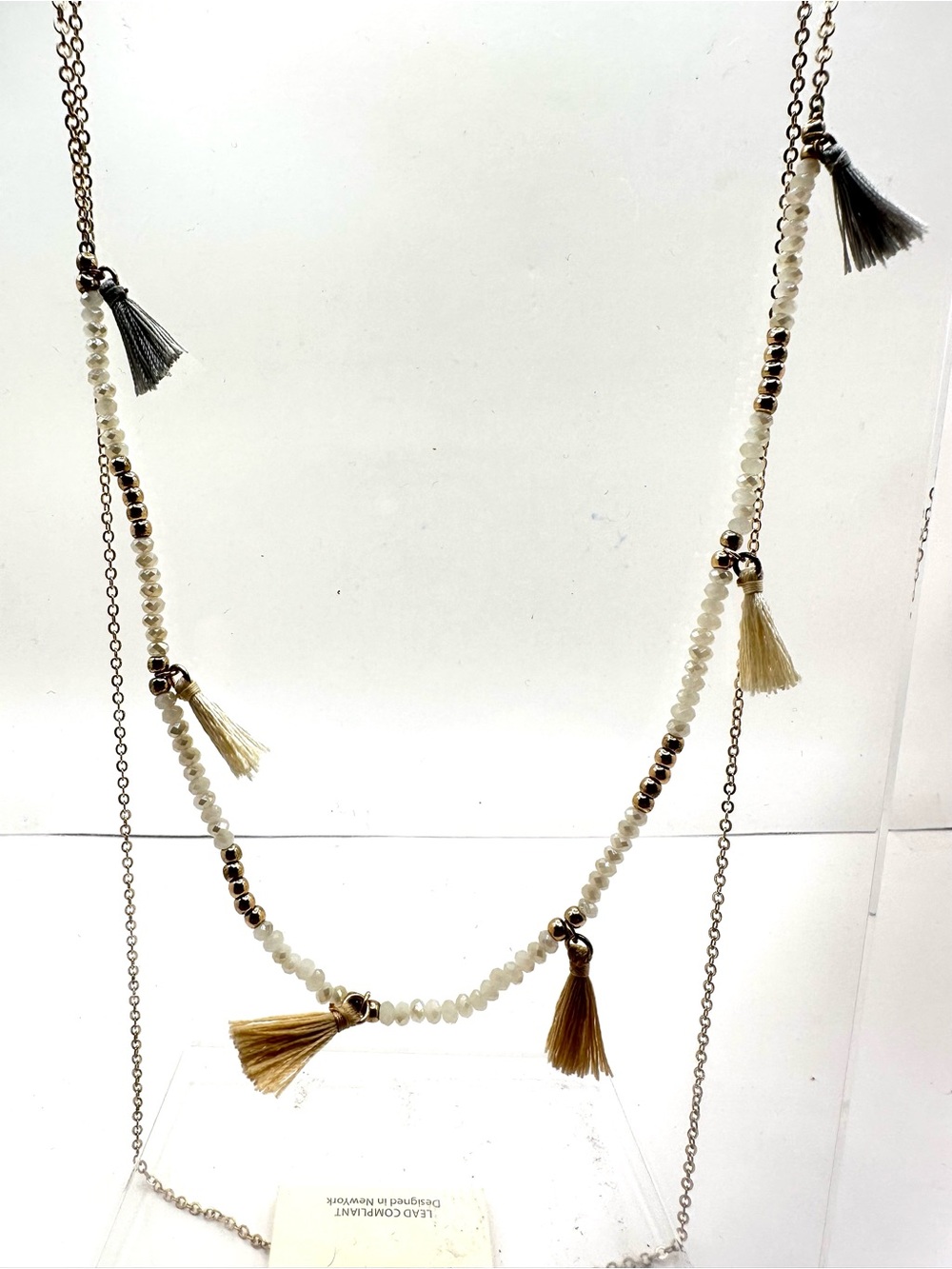 Fashion:  Tassel Beaded Necklace